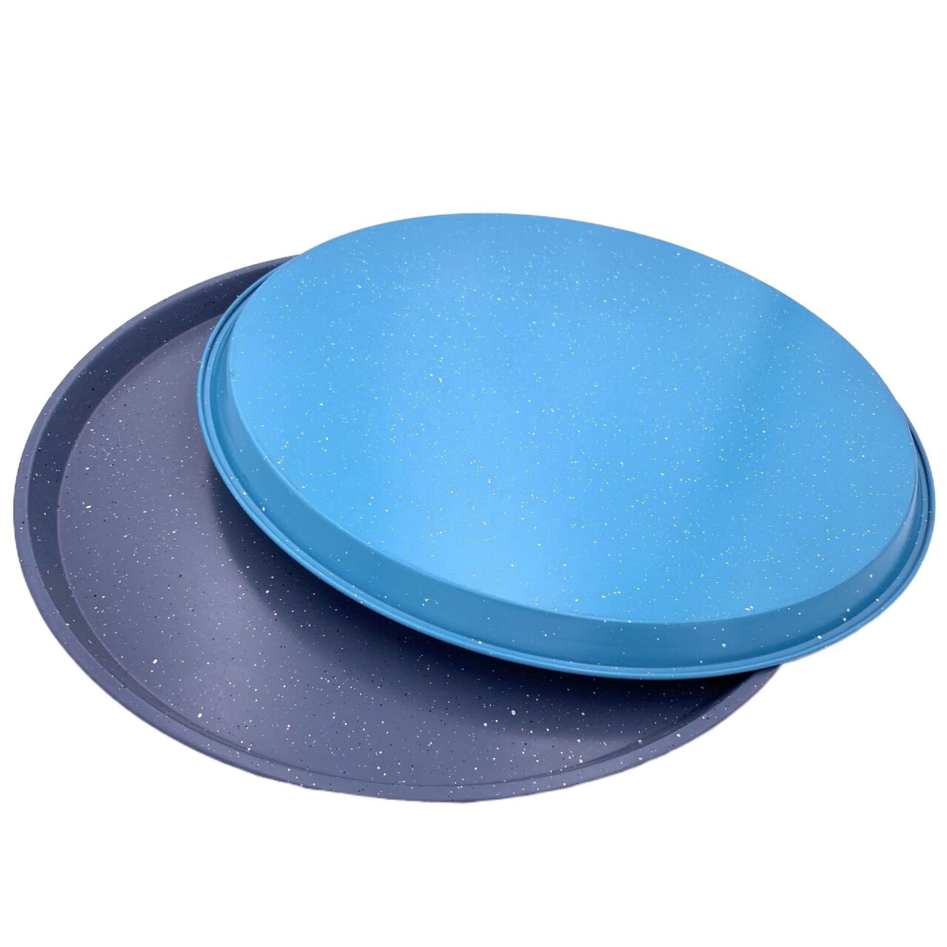 Creative DIY round Pizza Pan Disc Non-Stick Carbon Steel Baking Mold for Perfect PIZZA Pans & Dishes