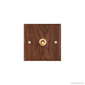 Toggle Switch VLG Low Price Original Factory Wood Panel Walnut UK EU Standard 250V 16A 1 Gang 2 Way Brass knob Wall Light Switch