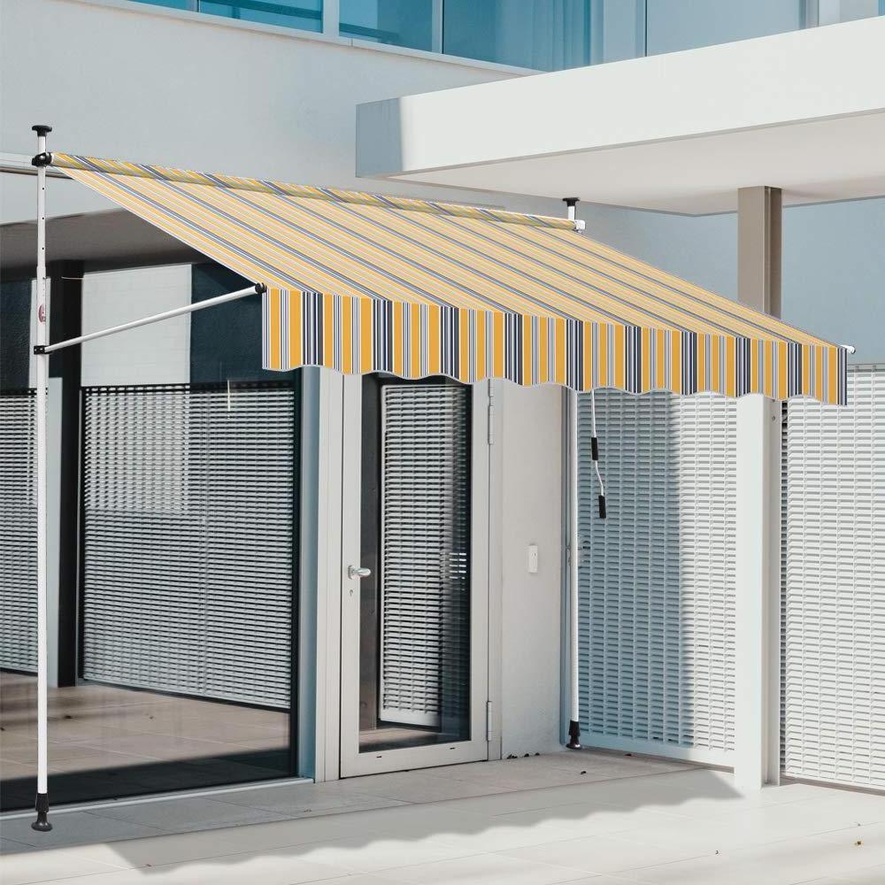 Top Sunshade Canvas Patio Gazebo Canopy Awning Outdoor Patio Garden Awning