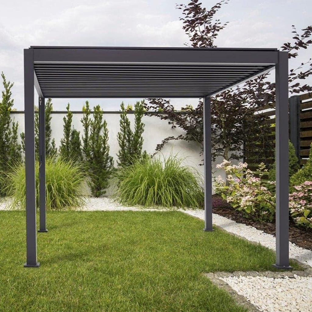 Waterproof Louver Roof System Kits Outdoor Gazebo Garden Bio-climatic Aluminium Pergola