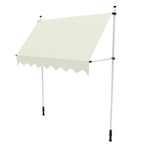 Balcony Manual Awning - DIY Patio Clamp Awning Gazebo Canopy Awning  (2 x 1.2m)