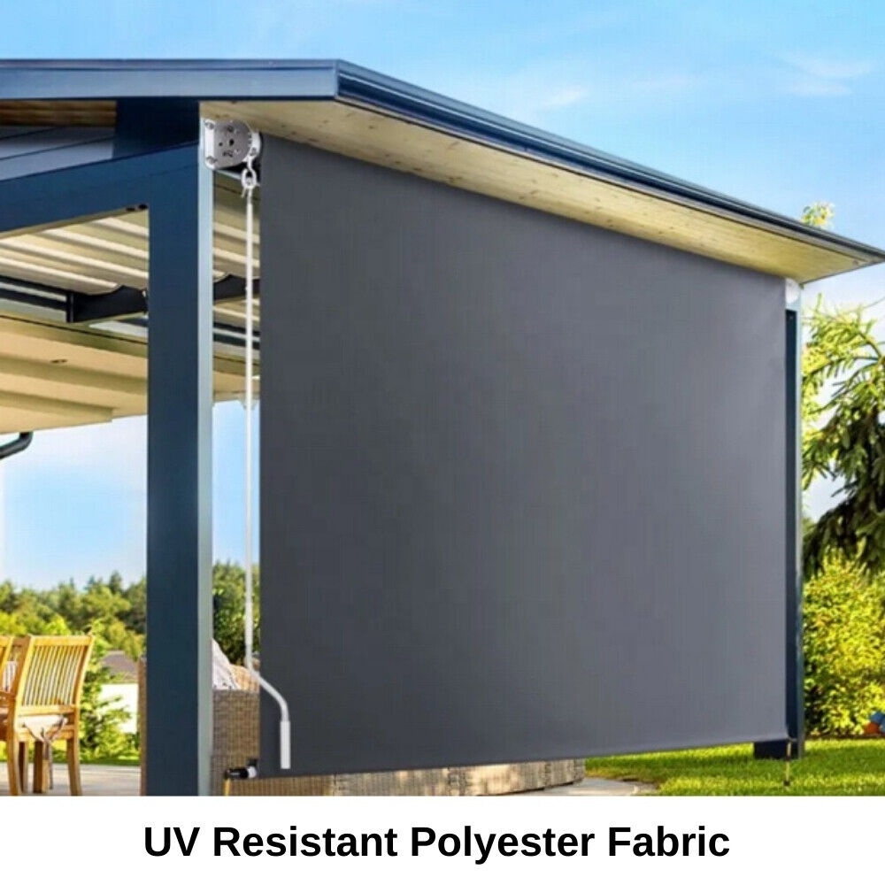 Outdoor Blind Privacy Screen Roll Down Awning Canopy Window Awning  Roll Down Awning Screen