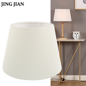 Customizable Pleated Barrel Lampshade Cover For Floor Lamp Table Lamp Modern Euro Style Minimalist Lampshade Frame