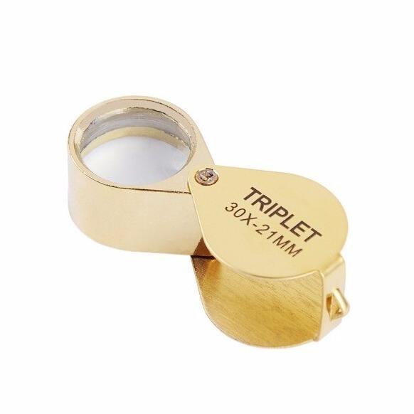 Mini 30x21mm Jewelers Loupes Jewelry Magnifiers Magnifying Glass Ingenious Portable Loupe Gold Magnifier