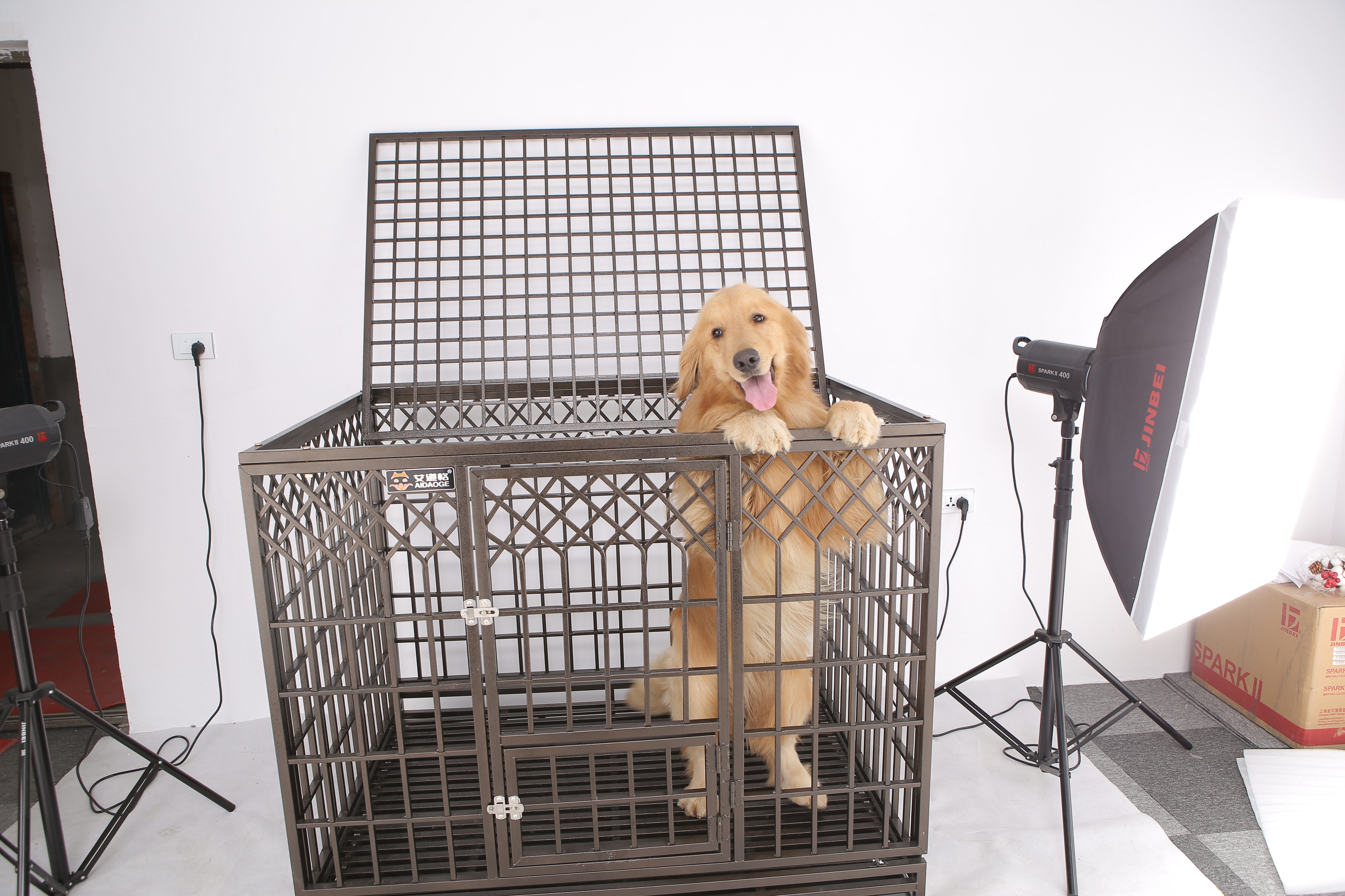 metal dog crate with wheels 42 inch