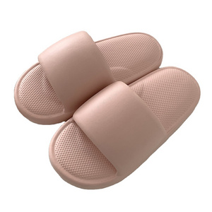 High Quality Summer Home Slippers Soft Thick Soled Indoor Flip Flops Slides Bathroom Shower Flat Sofa Slippers For Couple Lovers