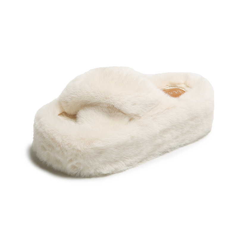 New Arrivals Plush Slides Fuzzy Mongolian Sheepskin Ladies Fluffy Slippers Indoor Home Fashion Fur Slippers For Women