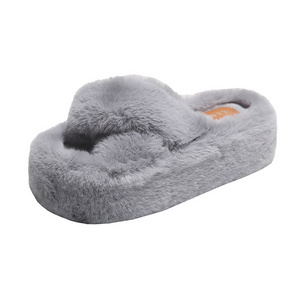 New Arrivals Plush Slides Fuzzy Mongolian Sheepskin Ladies Fluffy Slippers Indoor Home Fashion Fur Slippers For Women