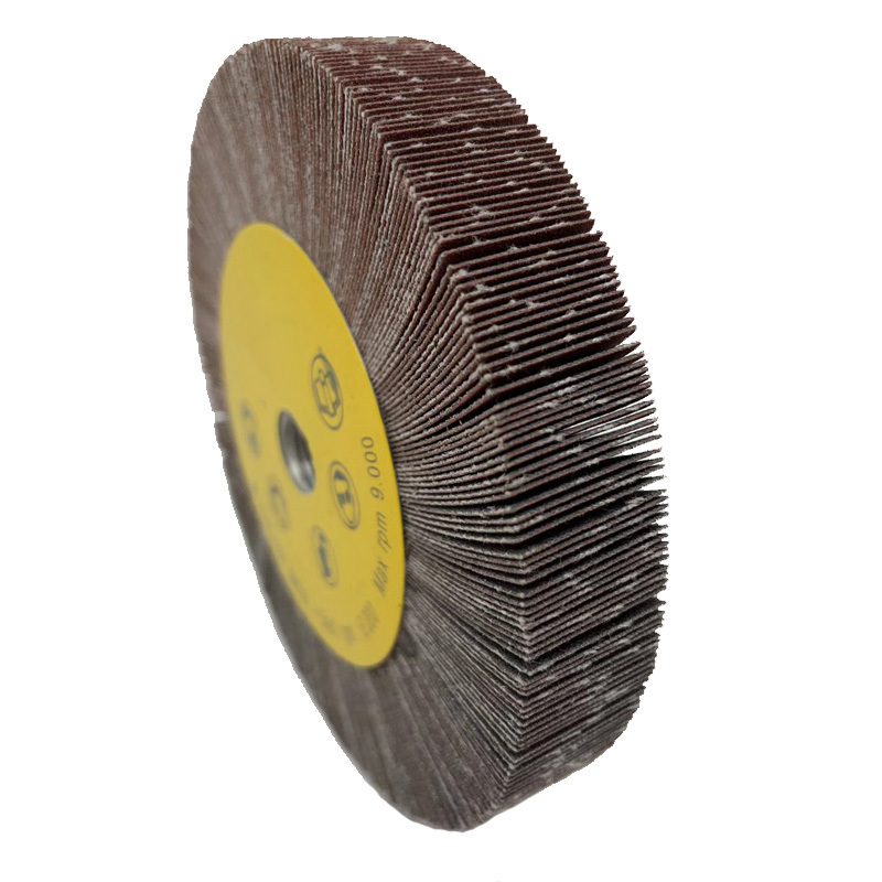 M14 Unmounted Flap Wheel Various Size Abrasive Grinding Wheel With Screw Coated Flap Wheel For Stainless Steel Polishing