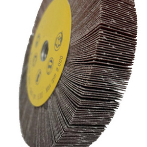 M14 Unmounted Flap Wheel Various Size Abrasive Grinding Wheel With Screw Coated Flap Wheel For Stainless Steel Polishing