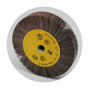 Stainless steel sheet coil polish wheel aluminum oxide grinding abrasive circular unmounted flap wheel for polishing