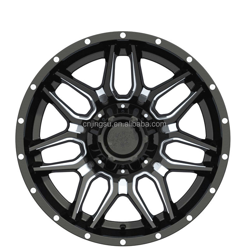 Factory Wholesale Deep Edge 20 Inch Alloy Wheels PCD 6x139.7 Wth ET -44  for 4x4 offroad car wheels