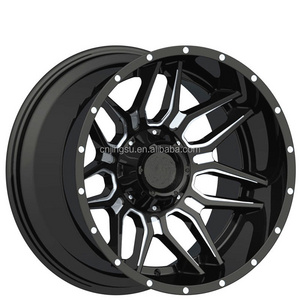 Factory Wholesale Deep Edge 20 Inch Alloy Wheels PCD 6x139.7 Wth ET -44  for 4x4 offroad car wheels