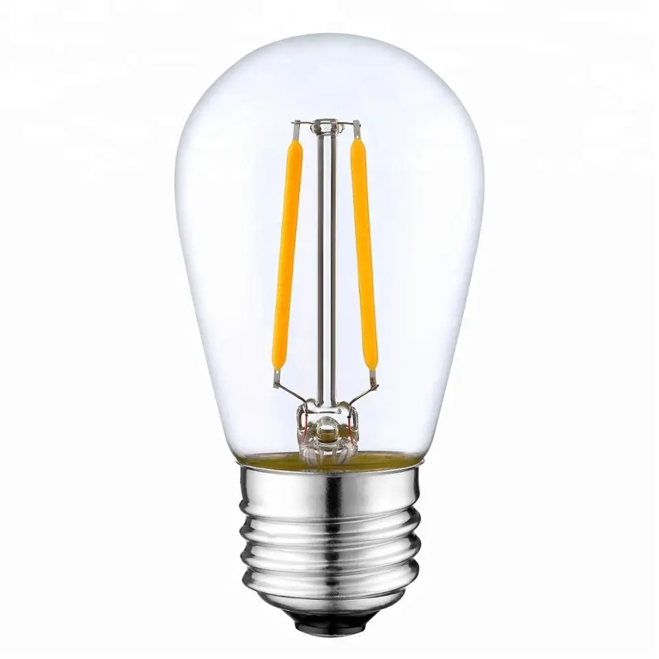 Factory Price S14 1w 2w Vintage antique Light Bulb 2700K Clear Glass 110V 220V Edison Bulb