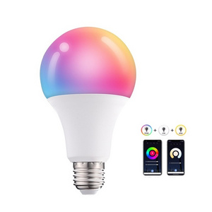 Tuya Smart Light Bulb App Control 2700K-6500K RGBCW+CCT Smart Bulb Google Home 9W E26 E27A60 LED Tuya wifi Smart Life Bulb