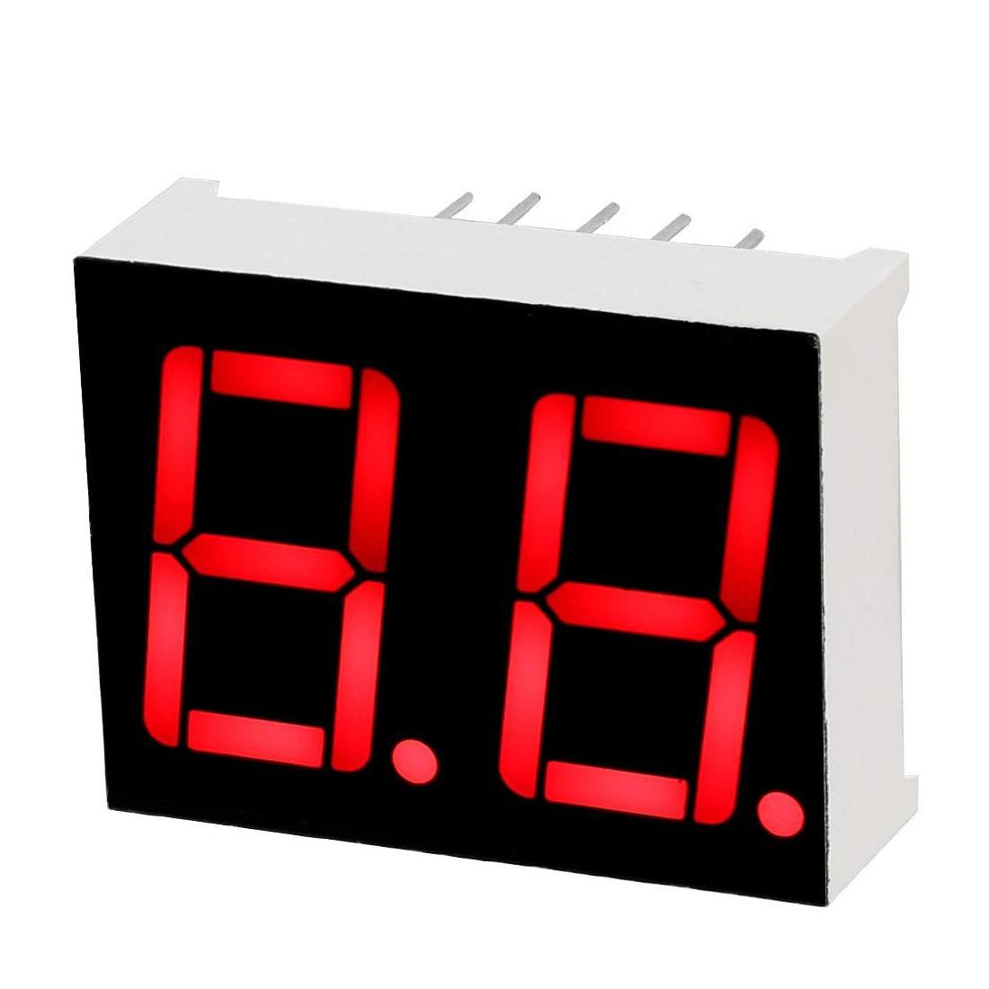 Hot Sell 0.28 inch dual led 7-segment display 2 digits 7 segment led display seven segment for outdoor digital showing