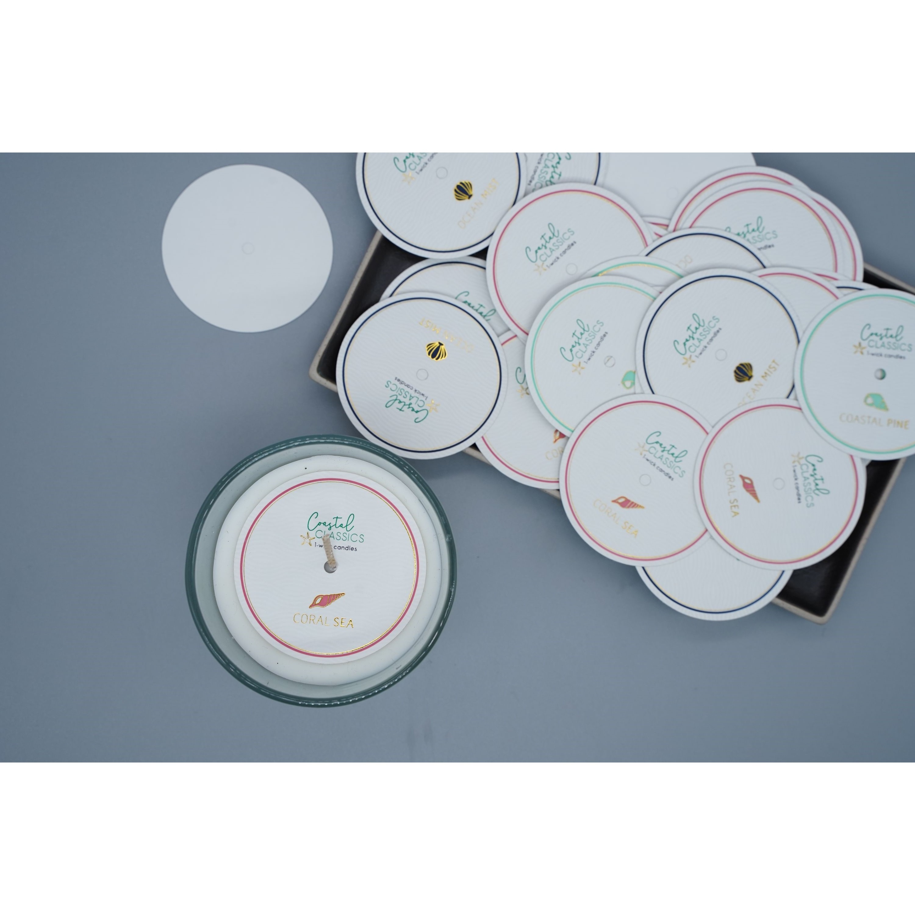 Various Sizes Candle Paper Top Lid Clear Candle Dustproof Label 2 Inches Round Dust proof Paper for Candle