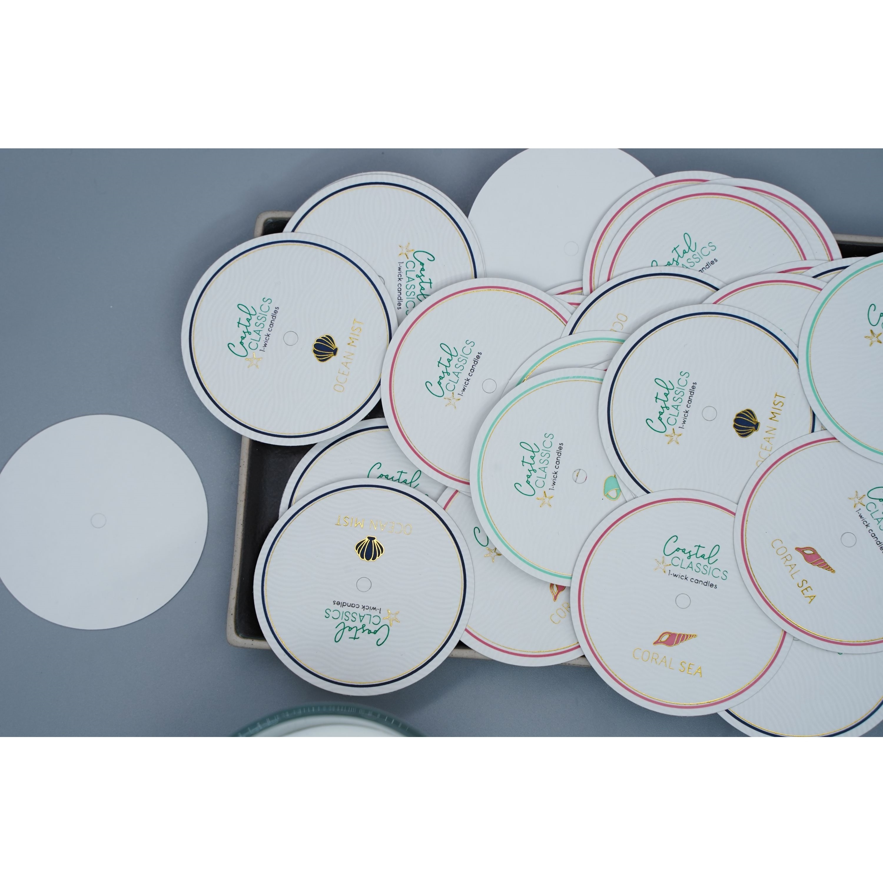 Various Sizes Candle Paper Top Lid Clear Candle Dustproof Label 2 Inches Round Dust proof Paper for Candle