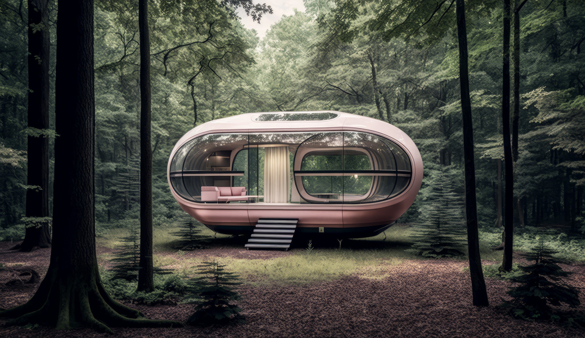 Running an upscale teahouse in the mountains prefabricated and decorated capsule houses