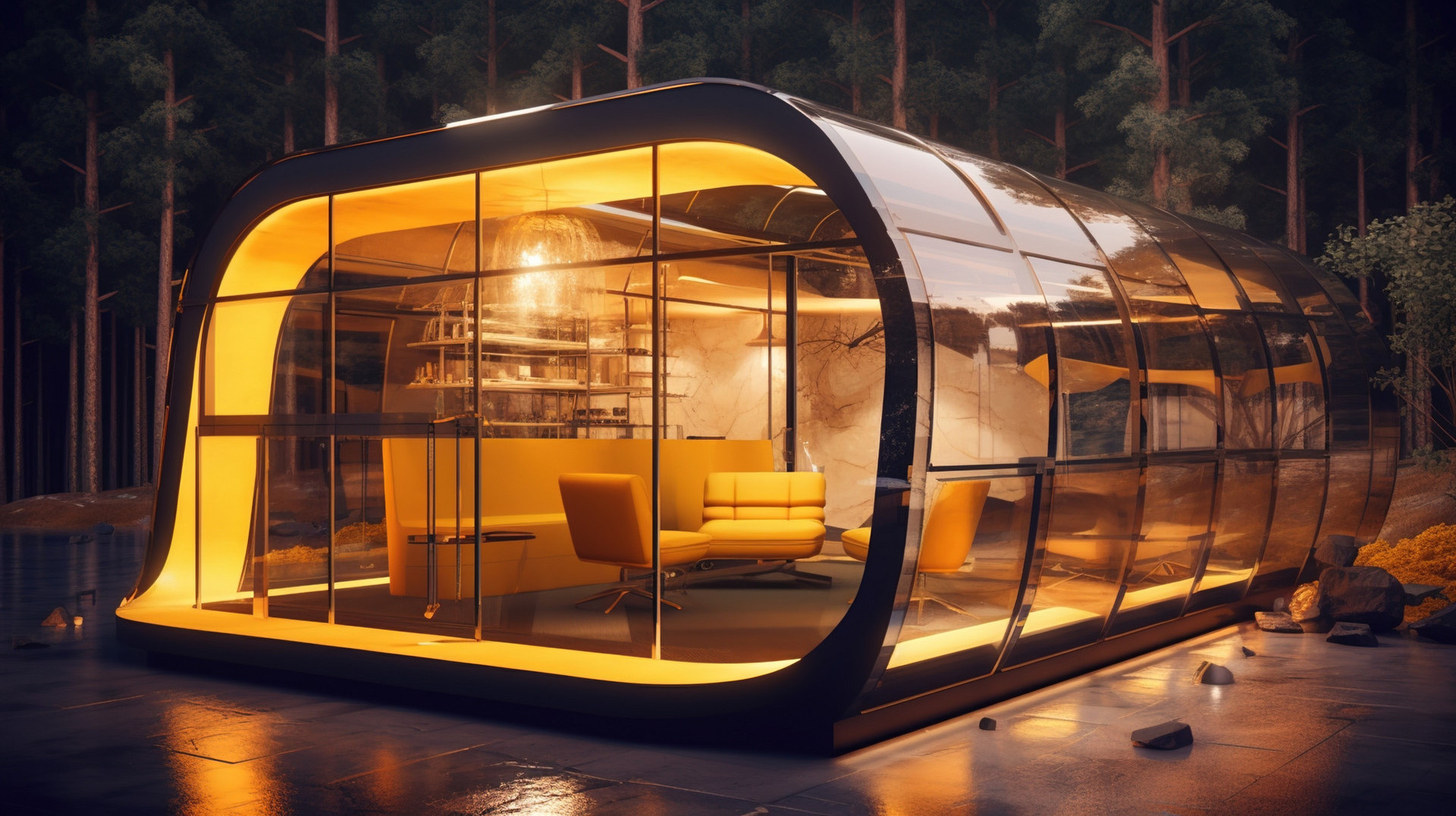 Running an upscale teahouse in the mountains prefabricated and decorated capsule houses