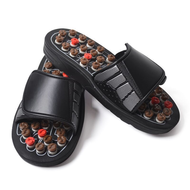 Acupoint Massage Slippers Slides Sandal Feet Therapy Medical Rotating Foot Massager Shoes Unisex Acupressure Slippers