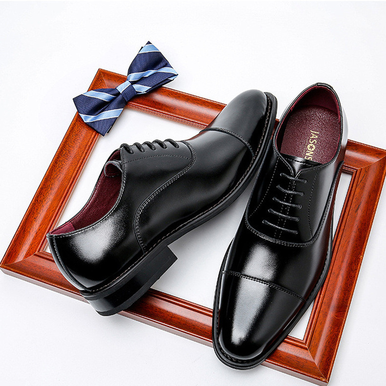 2022 High Quality Handmade Man Genuine Cow Leather Suit Shoes Footwear Wedding Formal Italian Summer Men Dress Shoes & oxford