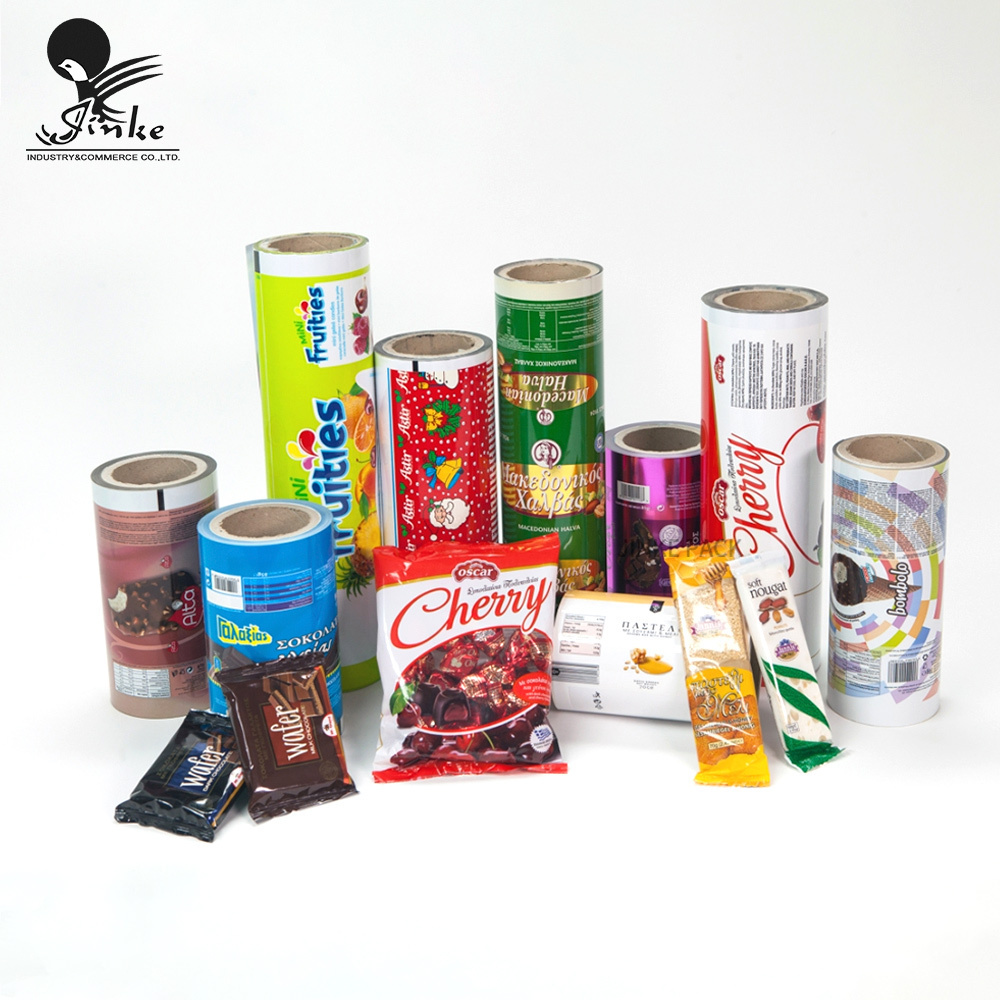 Custom Printed Food Packaging Roll Film Laminated Plastic Flexible Packaging Roll Automatic Plastic Film Sachet Roll