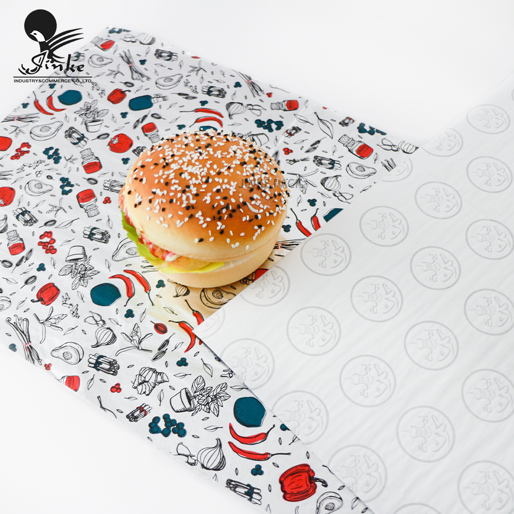 Honeycomb aluminum foil laminated paper print and without print emboss aluminum foil for burger wrap  Packaging