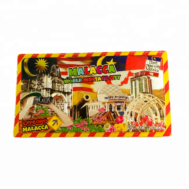 New Products Factory Making Machine Personalised 3d Souvenir Animal Cities  Custom Foil Fridge Magnet