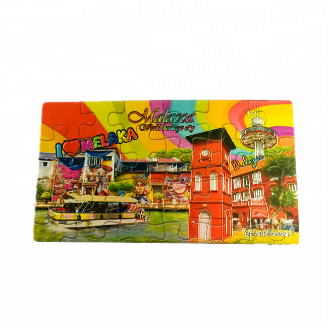 New Products Factory Making Machine Personalised 3d Souvenir Animal Cities  Custom Foil Fridge Magnet