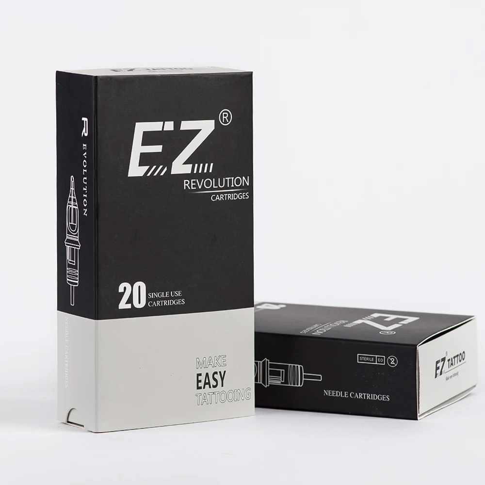 Wholesale EZ Tattoo Revolution RLT 20Pcs #14 0.40mm #12 0.35mm Extra Long taper Tight disposable tattoo cartridges