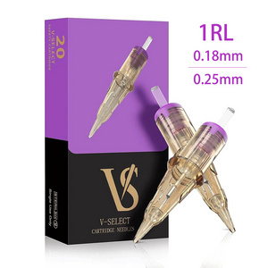 OEM ODM Wholesale EZ V Select 1RL Nano 0.18mm & 0.25mm CE Certified Eyebrow PMU Tattoo Needle Cartridge Permanent