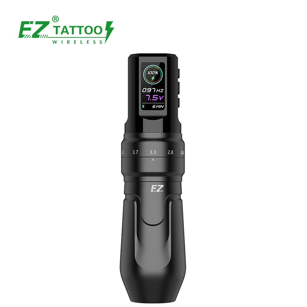 Wholesale  EZ Tattoo P3 PRO Matte Manufactory Adjustable Stroke Rotary Wireless Tattoo Machine with APP Function