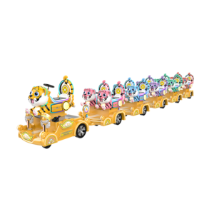 Factory Manufacturer kiddie amusement park electric children trackless tourist train rides