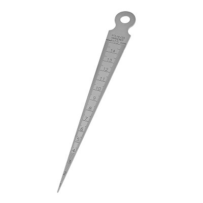 Combination taper gauge set stainless steel 1-15mm taper gauge with 150mm 6inch steel ruler Toper Weld Gage feeler gauge