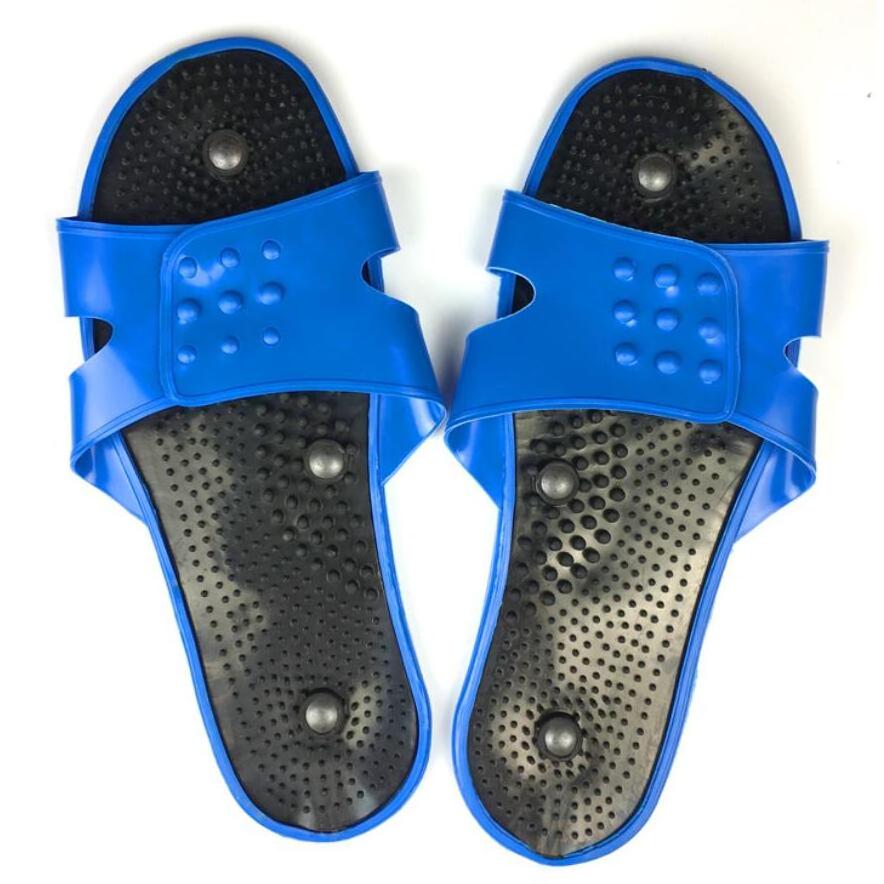 Conductive rubber electrode tens electric foot massage slippers for Detox foot spa machine