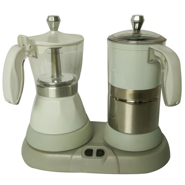 New design Colorful espresso coffee maker & milk froth set coffee machine