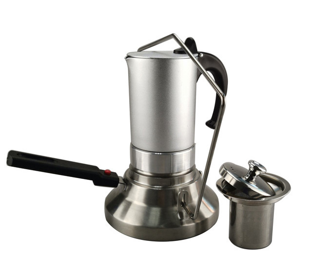 camping outside stainless steel SUS304 fire top espresso coffee maker and tea pot