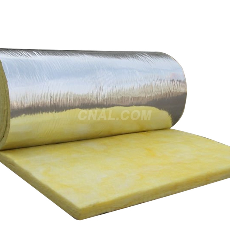 heat isolated glass wool insulation aluminum foil glasswool insulation fiberglass loose fill in insulation