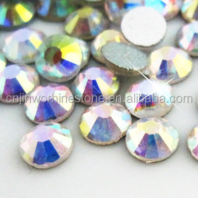 Top Quality Intensive Glue Crystal Flatback Color Hot Fix Rhinestone for Clothing