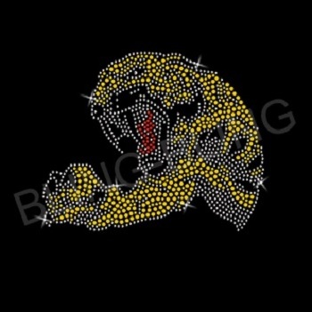 Hot Sale Custom Tiger Motif Tiger Transfer Rhinestone Iron On Rhinestone Transfer Heat Wholesale