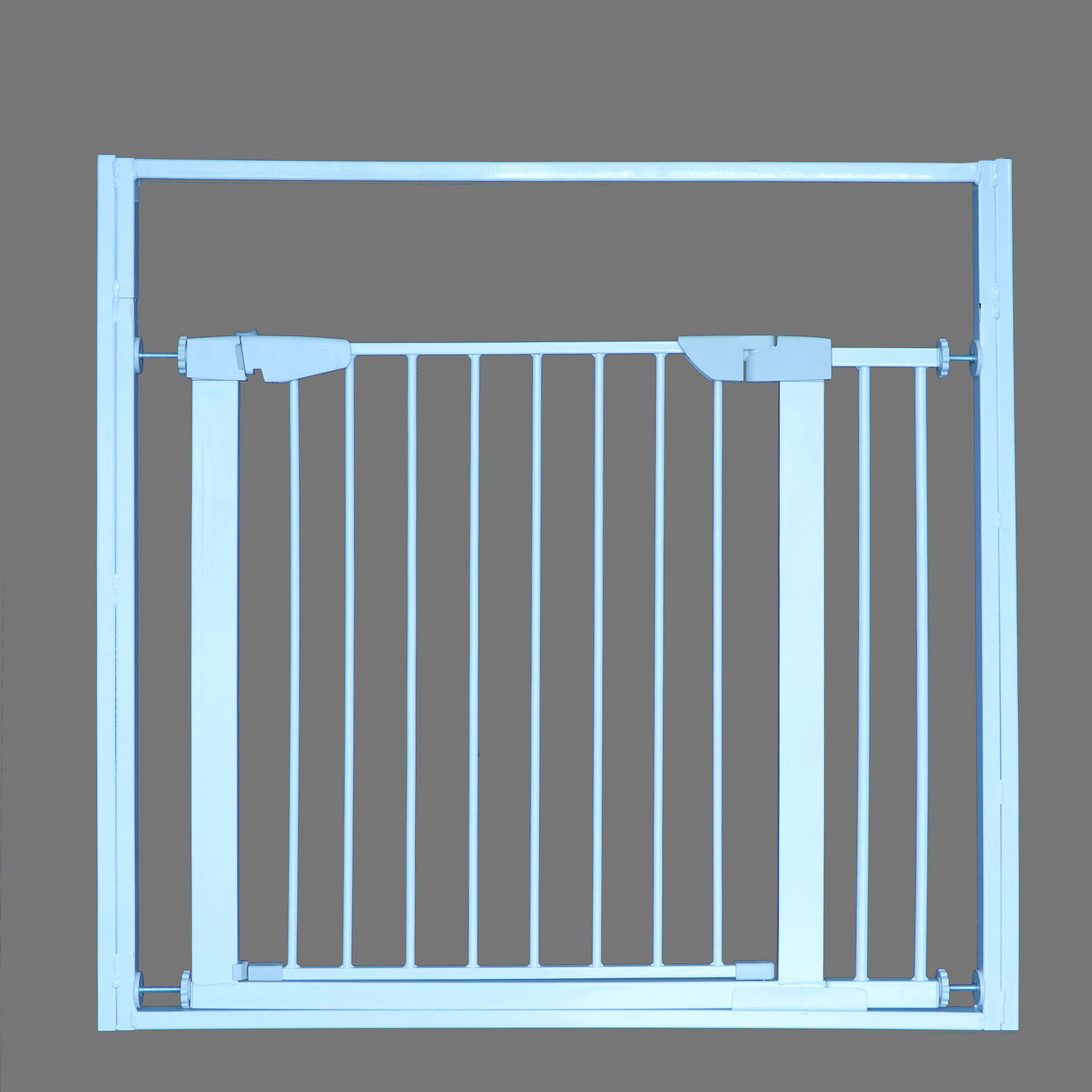 Factory Sale Pressure Mounted Gate Metal Barrier Door Fence Adjustable Retractable Pet Dog And Baby Safety Gate