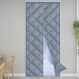 Magnetic Thermal Insulated Waterproof Soundproof Door Cover Portable Temporary Thermal Door Screen winter curtain