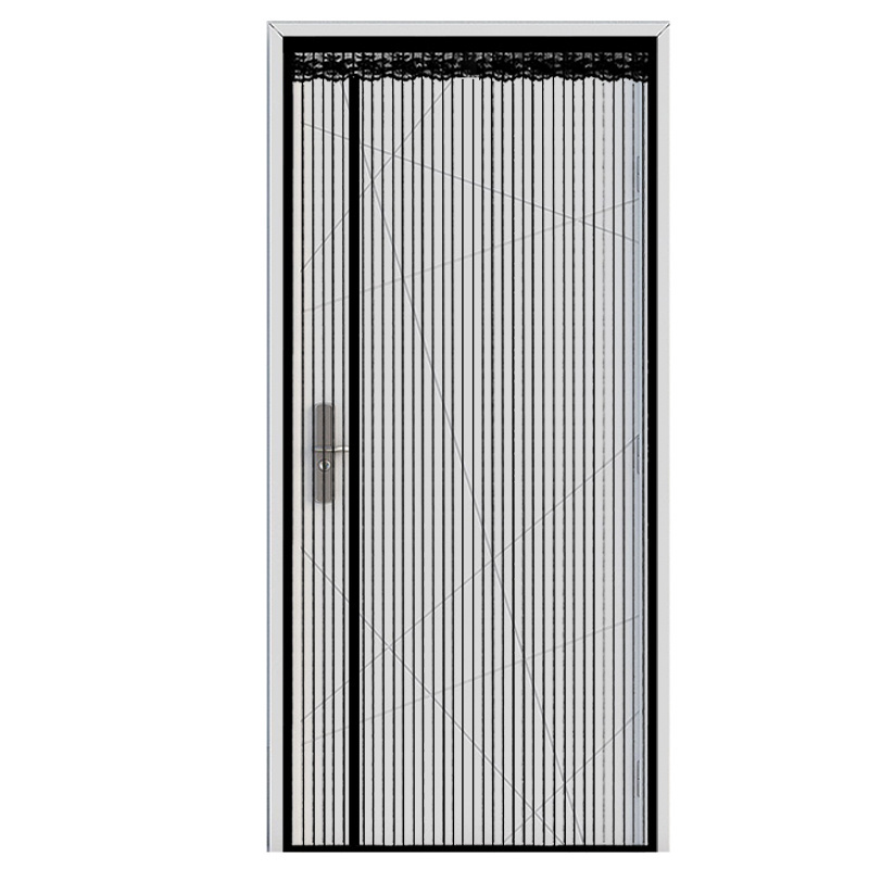 Wholesale patio kitchen bedroom mosquito magnetic heat insulation side opening curtain self-closing screen door