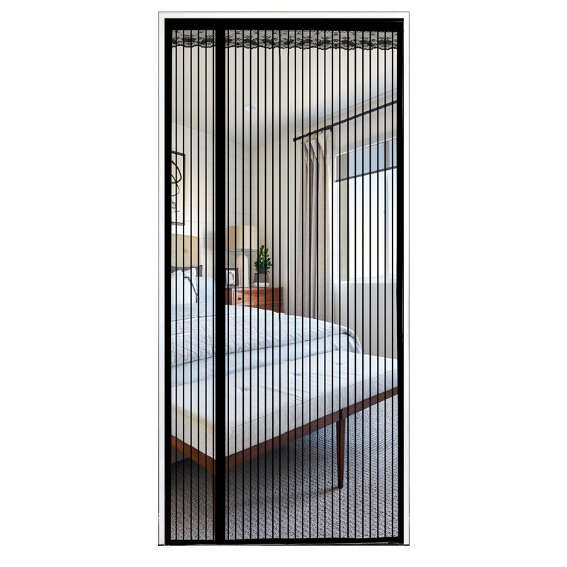 Wholesale patio kitchen bedroom mosquito magnetic heat insulation side opening curtain self-closing screen door