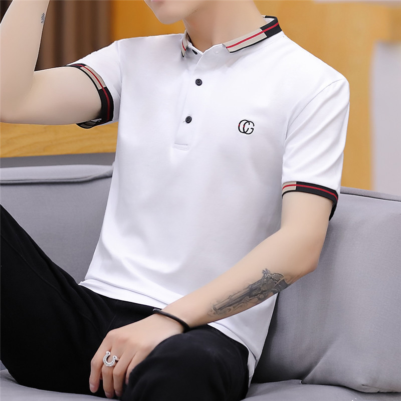 Men's Short-sleeved T-shirts 2023 New Summer Lapel Men's Top Clothes Polo Shirts Men's Foreign Trade Sports Wholesale