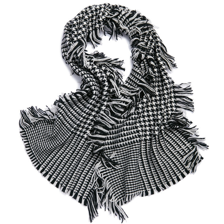 Elegant cashmere stole shawl popular jacquard weave pashmina scarf shawl