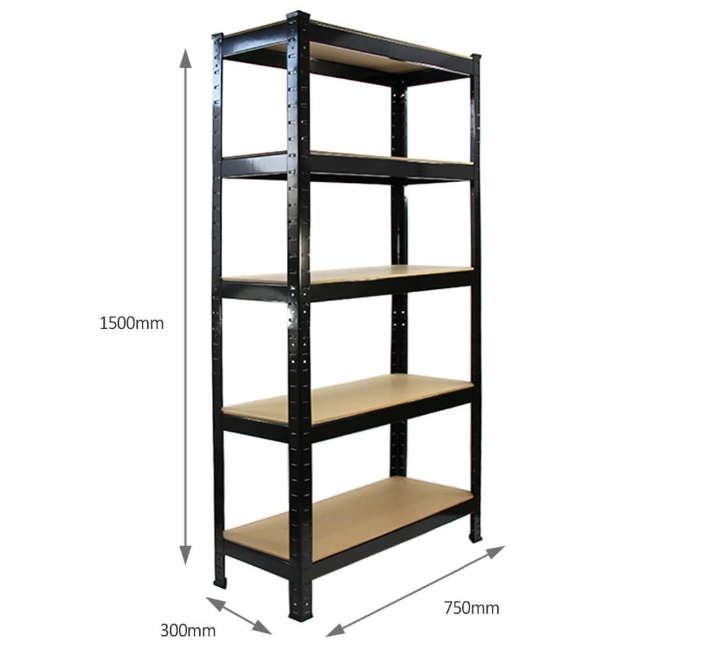 75cm Wide Racking Garage Storage Shelving Heavy Duty 5 Tier Shelf Unit