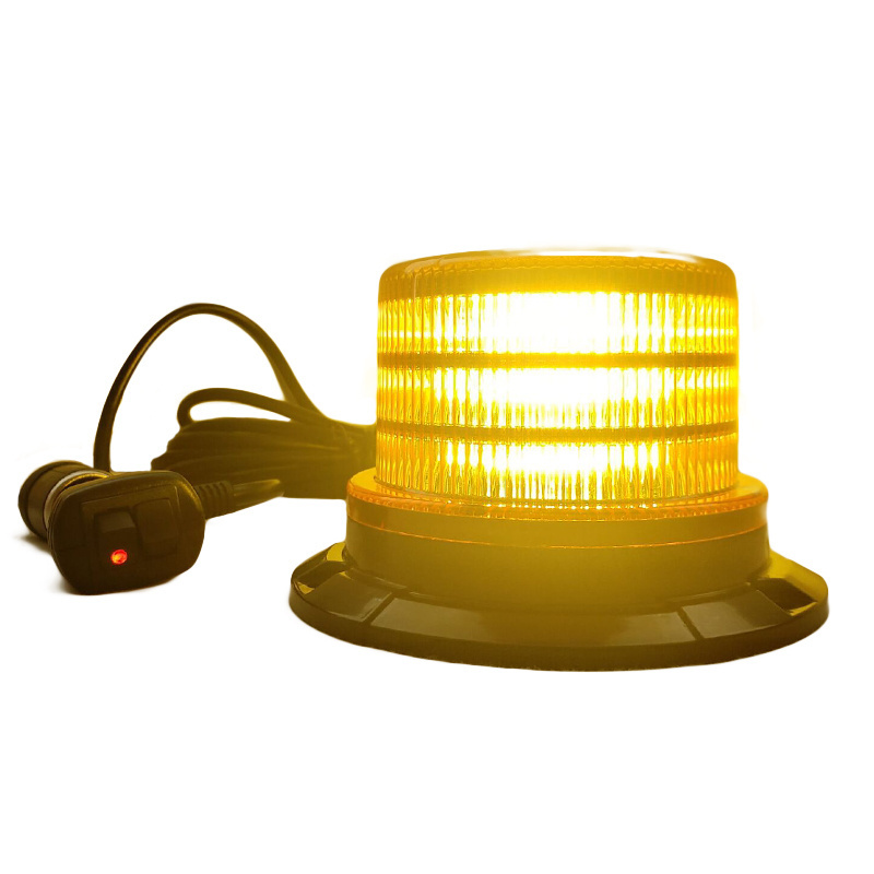 Truck roof R65 amber led rotating warning flashing beacon led light for emergency vehicle