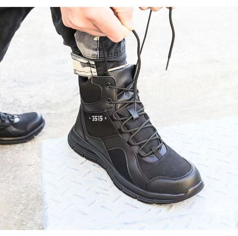 Men's shoes outdoor desert boots high-top tactical boots non-slip wear-resistant cold-proof breathable shock-absorbing